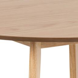 Wyld Haus Saffron Round Dining Table Natural Oak Veneer - thumbnail 8