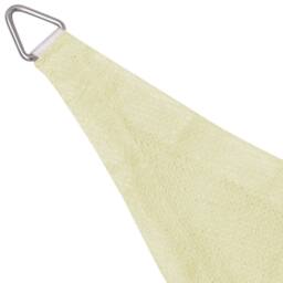 Berkfield Home Sunshade Sail HDPE Triangular 3.6x3.6x3.6 m Cream in Beige - thumbnail 3