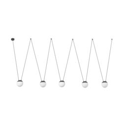 Netlighting Mine 5 Light Ceiling Pendant Wood Dark Grey E27