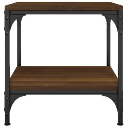Berkfield Home Side Tables 2 pcs Brown Oak 40x40x40 cm Engineered Wood - Size: 40 x 40 x 40 cm - thumbnail 6