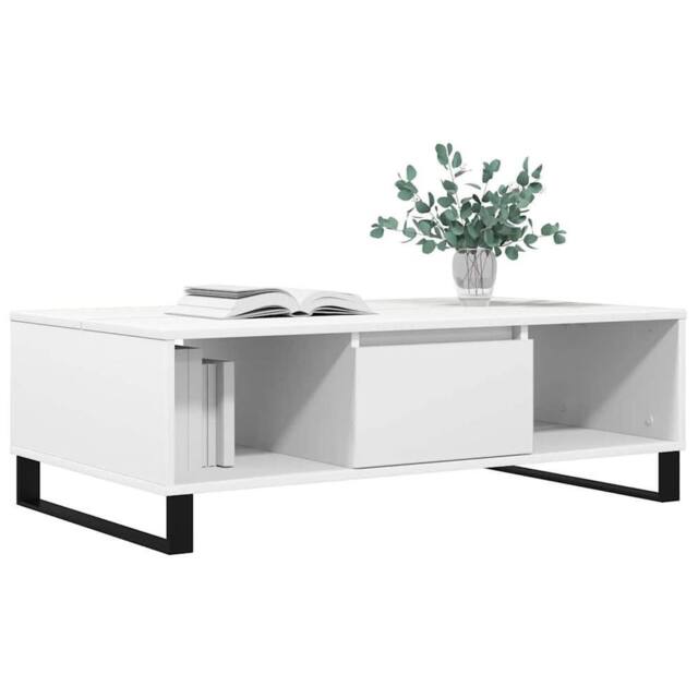 Berkfield Home Decorative Coffee Table White 104x60x35 cm Engineered Wood - Size: 104 x 60 x 35 cm - image 1