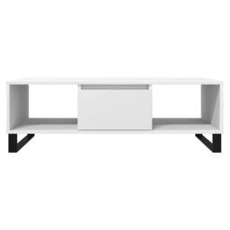 Berkfield Home Decorative Coffee Table White 104x60x35 cm Engineered Wood - Size: 104 x 60 x 35 cm - thumbnail 5