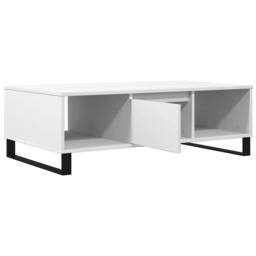 Berkfield Home Decorative Coffee Table White 104x60x35 cm Engineered Wood - Size: 104 x 60 x 35 cm - thumbnail 4