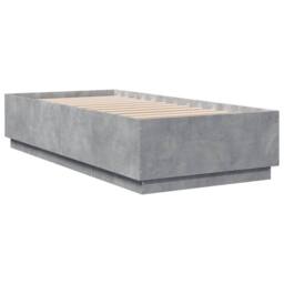 Berkfield Home Bed Frame without Mattress Concrete Grey 90x200 cm - thumbnail 3