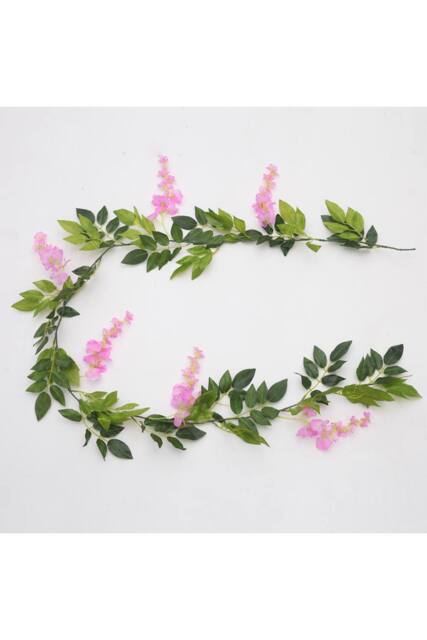 Living and Home 2 Pcs Artificial Wisteria Flowers Garland Decoration in Pink - image 1