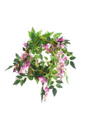 Living and Home 2 Pcs Artificial Wisteria Flowers Garland Decoration in Pink - thumbnail 6