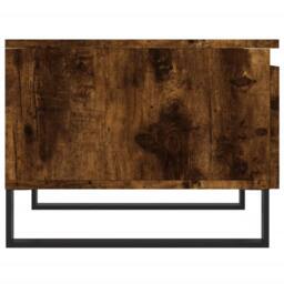 Berkfield Home Modern Coffee Tables 2 pcs Smoked Oak 50x46x35 cm Engineered Wood in Brown - Size: 50 x 46 x 35 cm - thumbnail 8