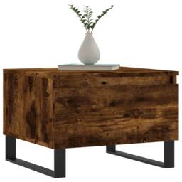 Berkfield Home Modern Coffee Tables 2 pcs Smoked Oak 50x46x35 cm Engineered Wood in Brown - Size: 50 x 46 x 35 cm - thumbnail 1
