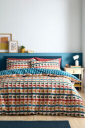 Fusion 'Rhett' Textured Geometric Pinsonic Duvet Cover Set - Size: Super King - thumbnail 1
