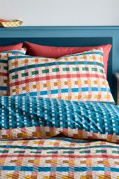 Fusion 'Rhett' Textured Geometric Pinsonic Duvet Cover Set - Size: Super King - thumbnail 2