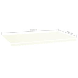 Berkfield Home Replacement Fabric for Awning Cream 6x3.5 m in Beige - thumbnail 6