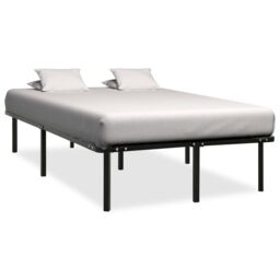 Berkfield Home Bed Frame Black Metal 160x200 cm - thumbnail 1