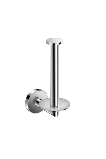 Cosmic Vertical Toilet Roll Holder, Chrome, Hidden fixings, Start Collection in Grey - image 1