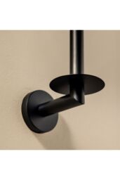 Cosmic Vertical Toilet Roll Holder, Chrome, Hidden fixings, Start Collection in Grey - thumbnail 3