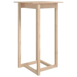 Berkfield Home Bar Table 60x60x110 cm Solid Wood Pine in Brown - Size: 60 x 60 x 110 cm - thumbnail 2