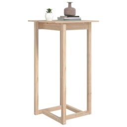 Berkfield Home Bar Table 60x60x110 cm Solid Wood Pine in Brown - Size: 60 x 60 x 110 cm - thumbnail 5