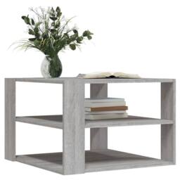 Berkfield Home Decorative Coffee Table Grey Sonoma 59.5x59.5x40 cm Engineered Wood