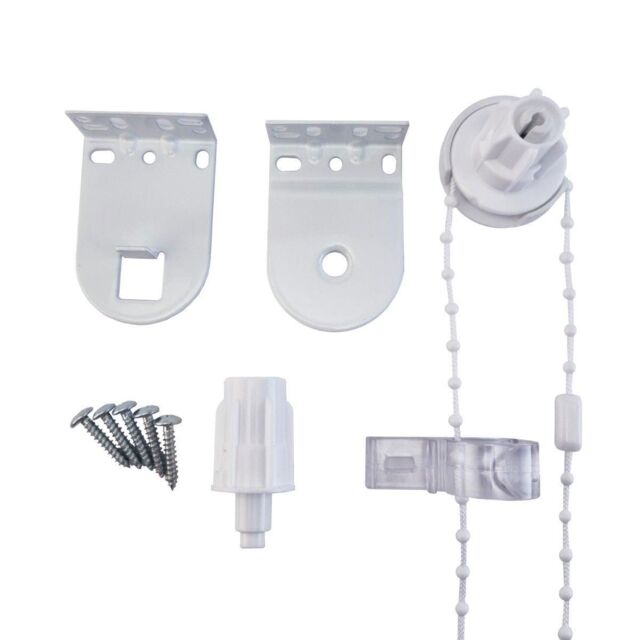 Furnished Roller Blind Repair Kit - All Metal with Plastic Chain 25mm in White - image 1