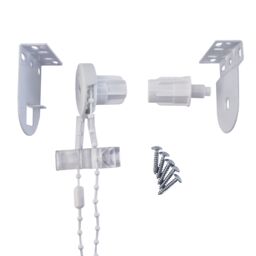 Furnished Roller Blind Repair Kit - All Metal with Plastic Chain 25mm in White - thumbnail 2