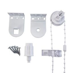 Furnished Roller Blind Repair Kit - All Metal with Plastic Chain 25mm in White - thumbnail 1