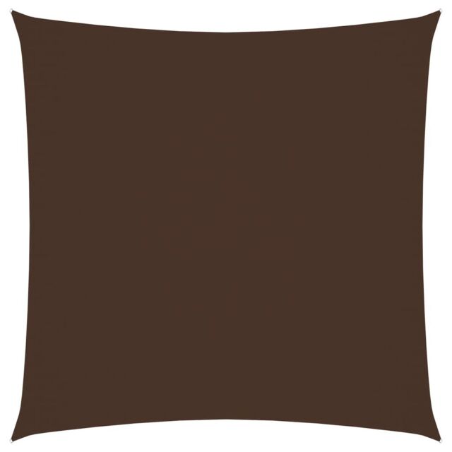 Berkfield Home Sunshade Sail Oxford Fabric Square 6x6 m Brown - image 1