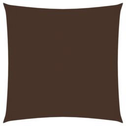 Berkfield Home Sunshade Sail Oxford Fabric Square 6x6 m Brown - thumbnail 1