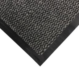 JVL Heavy Duty Barrier Door Mat, 80x140cm, Grey/Black in Dark Grey - Size: 80 cm x 140 cm - thumbnail 2