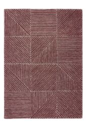 Origin Geometric Berry in Burgundy - Size: 80 cm x 150 cm - thumbnail 2