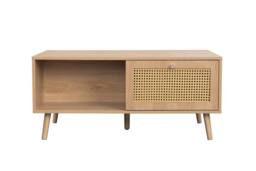 Birlea Croxley Coffee Table Oak Rattan with Storage in Brown - thumbnail 8