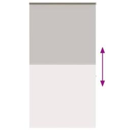 Berkfield Home Shower Roller Blind with Cassette 130x240 cm Fabric Width 126 cm in Grey - thumbnail 5
