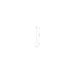Netlighting Livia 20cm Globe Pendant Ceiling Light Opal Matt Chrome IP44 in Silver - thumbnail 2