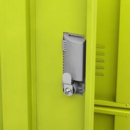 Berkfield Home Locker Cabinet Light Grey & Green 90x45x92.5 cm Steel - thumbnail 6