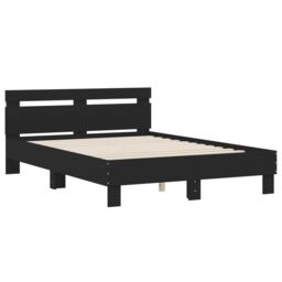 Berkfield Home Bed Frame with LED without Mattress Black 120x200 cm - Size: Small Double - thumbnail 6