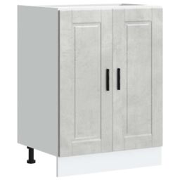 Berkfield Home Kitchen Base Cabinet¬†Porto Concrete Grey Engineered Wood - thumbnail 2
