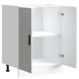 Berkfield Home Kitchen Base Cabinet¬†Porto Concrete Grey Engineered Wood - thumbnail 5