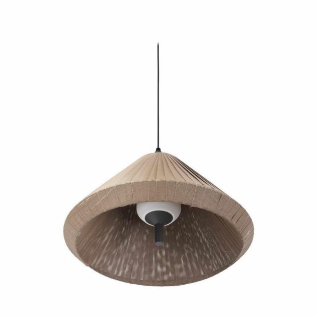 Netlighting Saigon Grey Brown Pendant Lamp T70 Cone Cap 2700K IP65 in Dark Grey - image 1