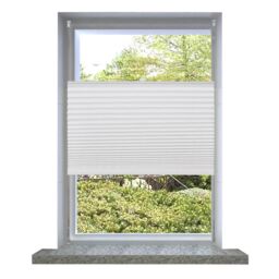 Berkfield Home Plisse Blind 70x150cm White Pleated Blind - Size: 70x150 cm - thumbnail 1