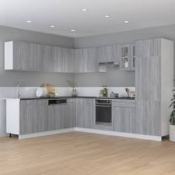 Berkfield Home Kitchen Cabinet Grey Sonoma 75, 5x75, 5x80, 5 cm Engineered Wood - thumbnail 3
