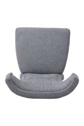 Living and Home Set of 2 Upholstered Dining Chairs in Grey - thumbnail 7