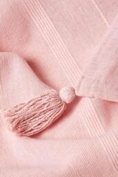 Homescapes Cotton Rajput Ribbed Throw in Pink - Size: 225 cm x 255 cm - thumbnail 5
