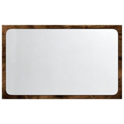 Berkfield Home LED Bathroom Mirror Sonoma Oak 60x8.5x38 cm Engineered Wood in Brown - thumbnail 6