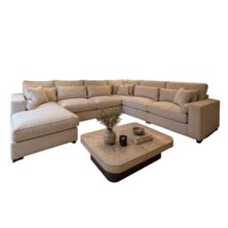 Home & Love Kiana Modular U Shape Corner Sofa - Beige - thumbnail 2