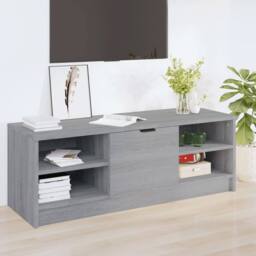 Berkfield Home TV Cabinet Grey Sonoma 102x35.5x36.5 cm Engineered Wood - thumbnail 2
