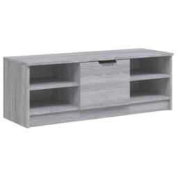 Berkfield Home TV Cabinet Grey Sonoma 102x35.5x36.5 cm Engineered Wood - thumbnail 1