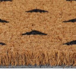 Berkfield Home Door Mat Natural 45x75 cm Tufted Coir in Brown - thumbnail 4