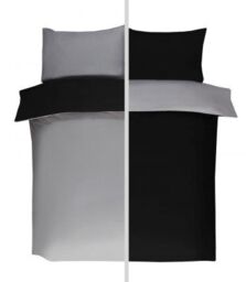 New Edge Blinds Brights Reversible Duvet in Black - Size: Single - thumbnail 5