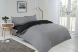 New Edge Blinds Brights Reversible Duvet in Black - Size: Single - thumbnail 3