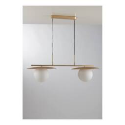Netlighting Chaplin Globe Bar Ceiling Pendant Satin Gold E27