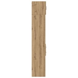 Berkfield Home Slim Storage Cabinet Artisan Oak 30x42.5x225 cm Engineered Wood in Brown - thumbnail 8
