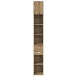 Berkfield Home Slim Storage Cabinet Artisan Oak 30x42.5x225 cm Engineered Wood in Brown - thumbnail 7